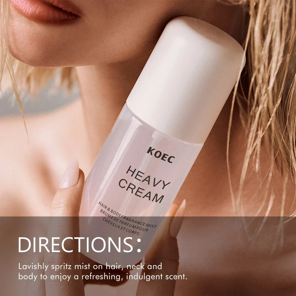 Thermabuild | Heavy Cream Scented Perfume Body Mist for Men and Women - Long-Lasting Fresh Fragrance Spray - Luxury Deodorizing Body Mist - 50ml