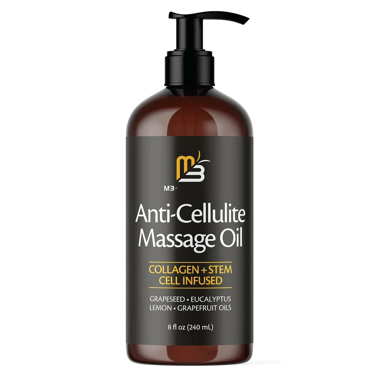 Thermabuild | Nourishing Body Massage Oil with Eucalyptus and Grapeseed - Heat Soothing Moisturizer for Professional Spa and Home Back Massage