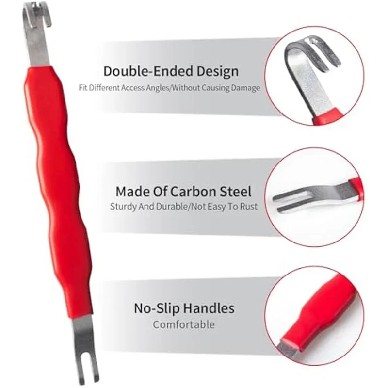 Thermabuild | 4-Piece Electrical Disconnect Pliers Set for Automotive Wiring and Car Body Dent Repair - Universal Fitment Heavy Duty Repair Tool Kit with Soft Case