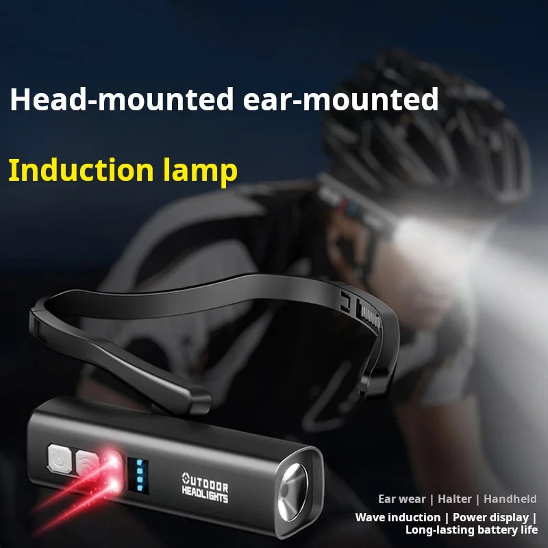 Thermabuild | Rechargeable LED Headlamp with Hand Wave Motion Sensor - Waterproof Outdoor Headlight for Camping, Hiking and Cycling - USB-C Charging