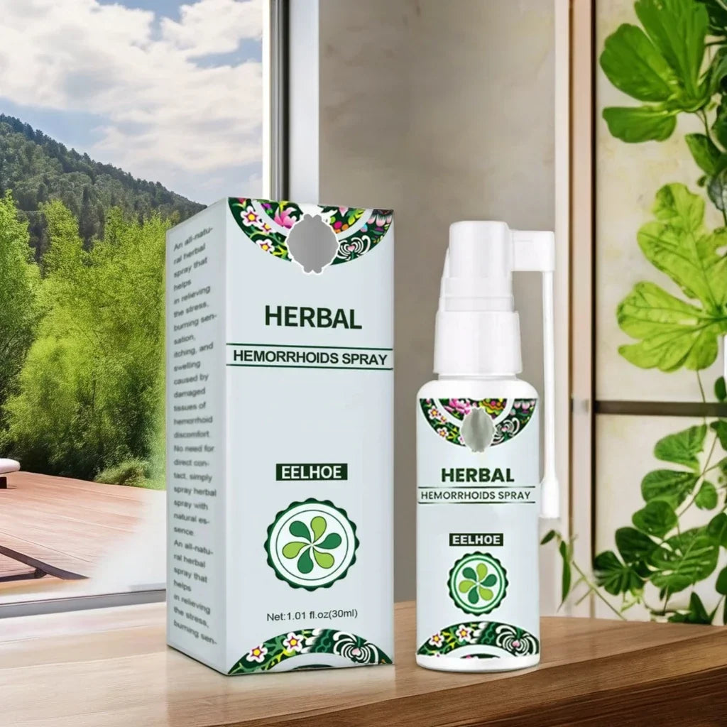 Thermabuild | Natural Herbal Hemorrhoids Relief Spray - Soothing Body Care Solution for Fast Pain Relief - Mild Liquid Formula with Vitamin C for Adults - 30ml
