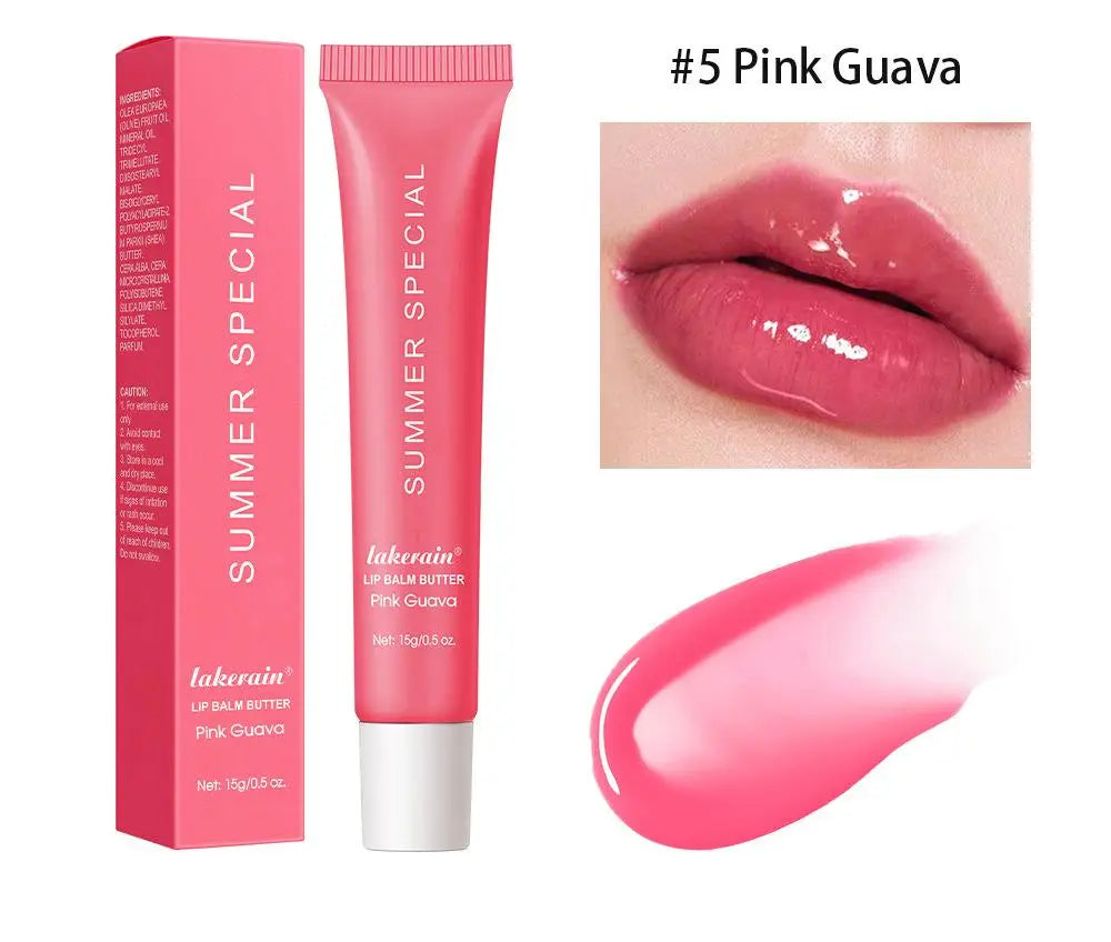 Thermabuild | Hydrating Jelly Lip Glaze for Women - Vegan Fruit Flavored Waterproof Lip Gloss and Moisturizing Balm - Exfoliating Liquid Lip Care - 10g