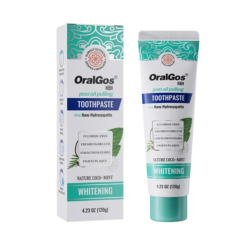 Thermabuild | Natural Hydroxyapatite Toothpaste for Adults with Sensitive Teeth - Fluoride-Free Mint Flavor for Enamel Strengthening and Teeth Whitening