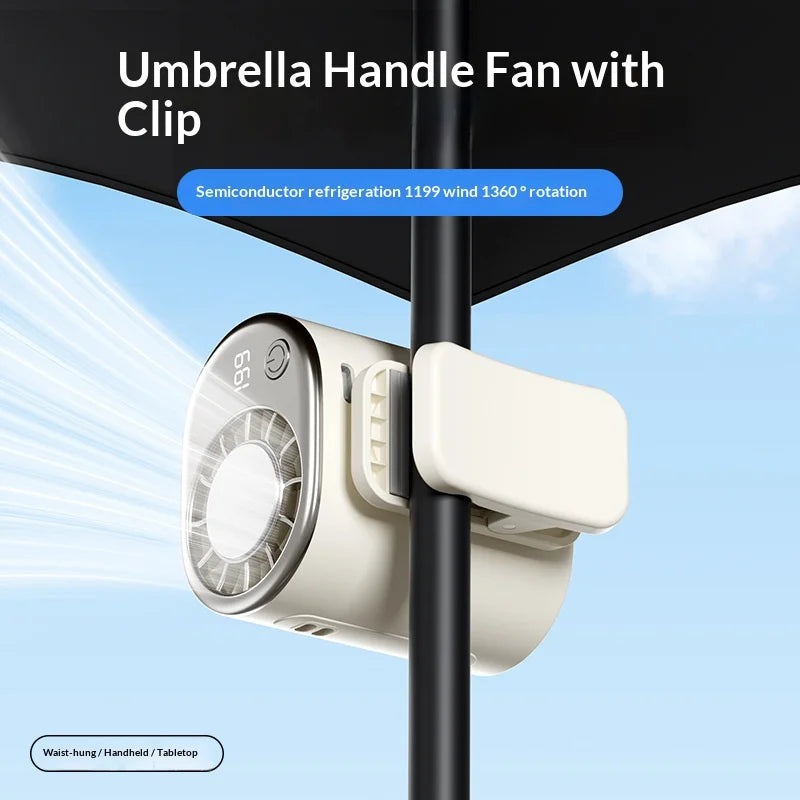 Thermabuild | Multifunctional Clip on Cooling Fan USB Rechargeable  Quiet Portable Fan for Outdoor Desktop Umbrella