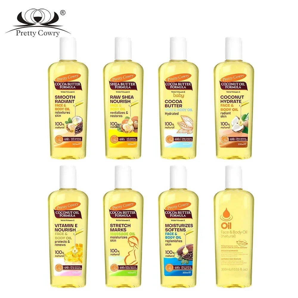 Thermabuild | Scar Repair and Anti-Wrinkle Body Oil for Women - Vitamin E and Collagen Skin Treatment - Brightening Facial Essential Oil for Glowing Skin - 300ml