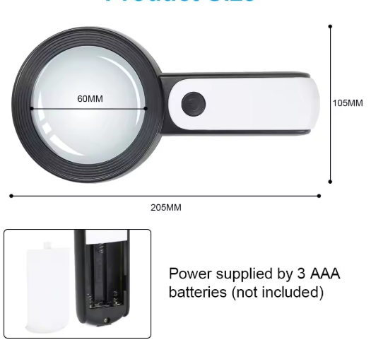 Thermabuild | 30x Magnifying Glass For Seniors