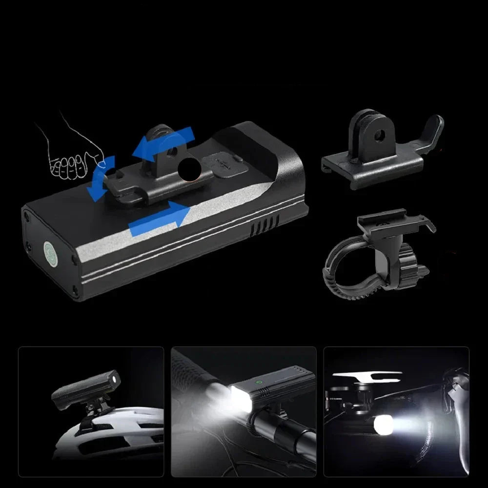 Thermabuild | 5000 Lumen Bike Light with 12 LEDs & USB-C Rechargeable Battery
