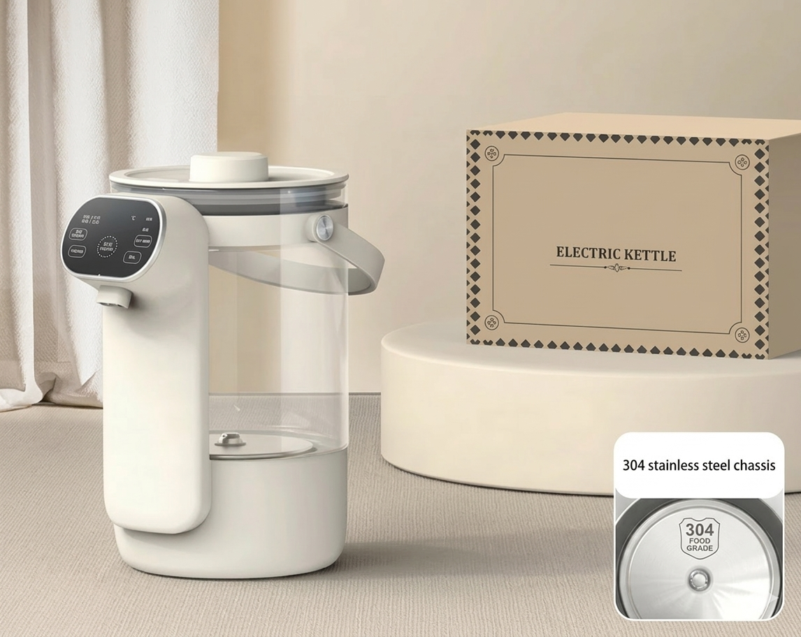 Thermabuild | 3L Stainless Steel Electric Kettle with Digital Temperature Control - Automatic Hot Water Boiler with Keep Warm Function for Home and Office