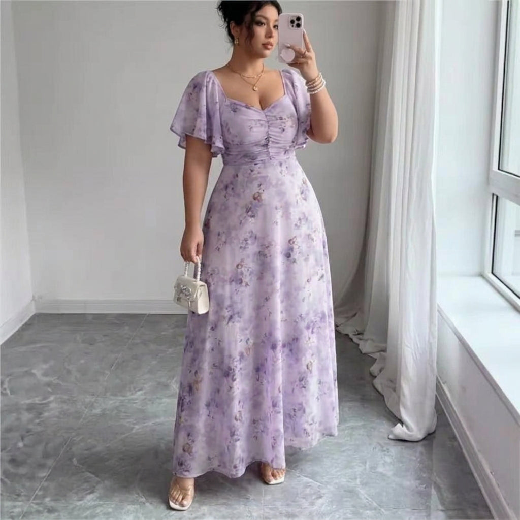 Thermabuild | Slim Dress with Ruffle Sleeves