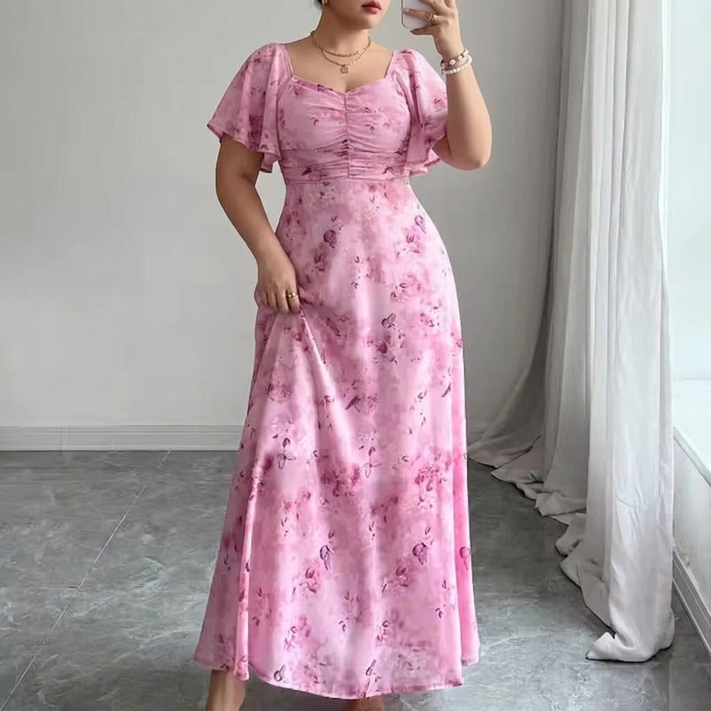 Thermabuild | Slim Dress with Ruffle Sleeves