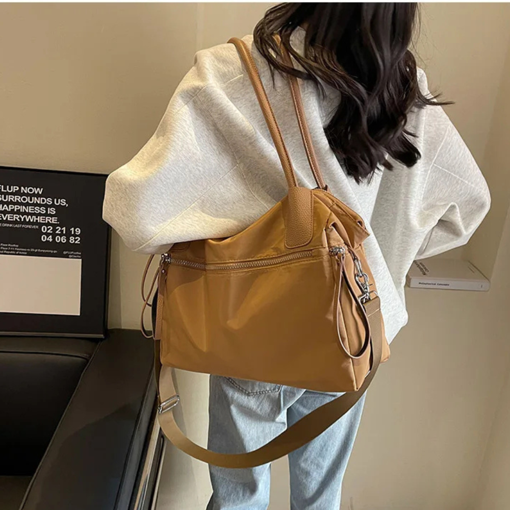 Thermabuild | Khaki Nylon Tote Bag for School