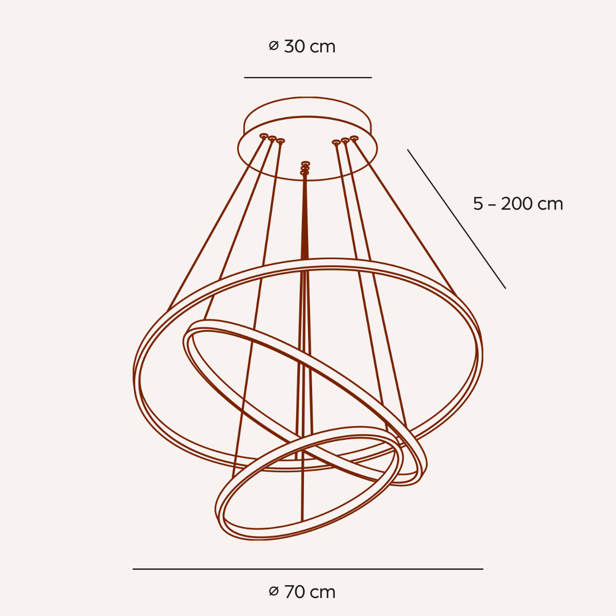 Thermabuild | LED Modern Ring Ceiling Light Dimmable