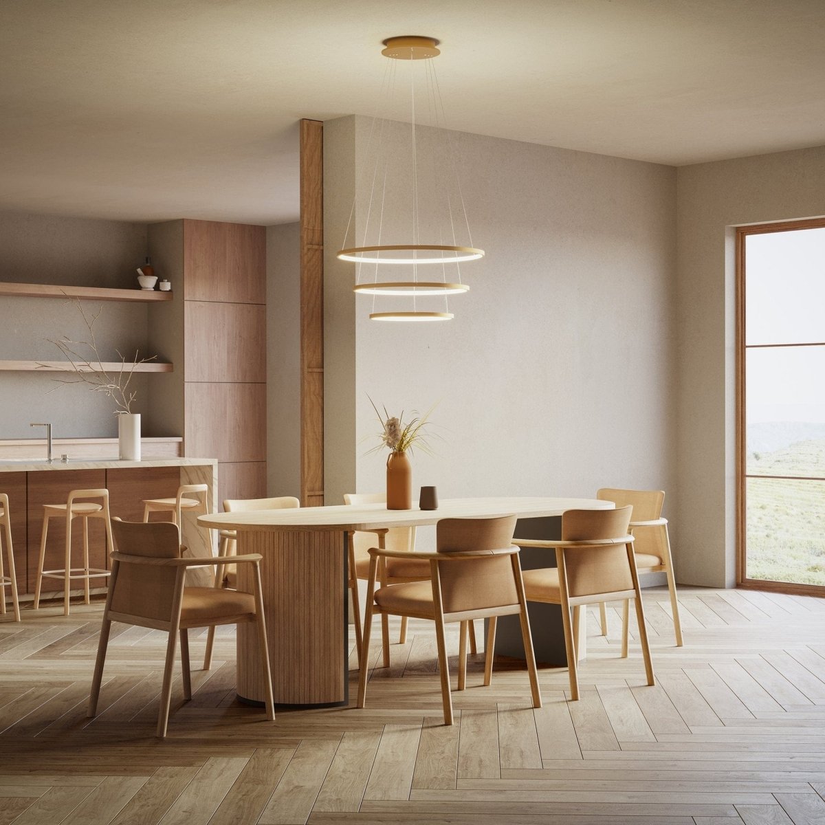 Thermabuild | LED Modern Ring Ceiling Light Dimmable