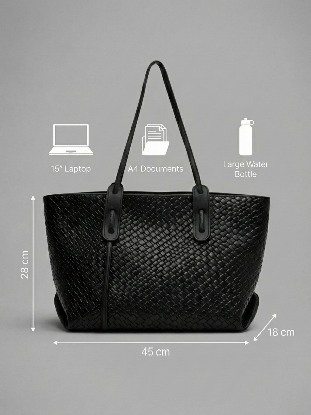Thermabuild | Large Vegan leather bag for work