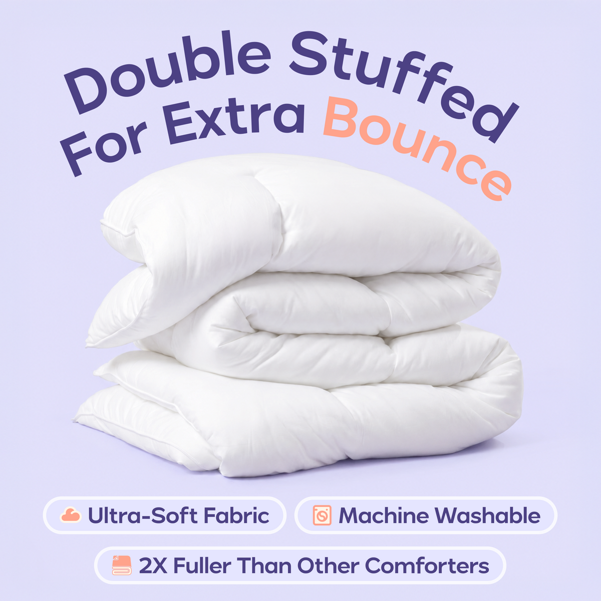 Thermabuild | Cloud Comforter Set with 2 Puff Pillows