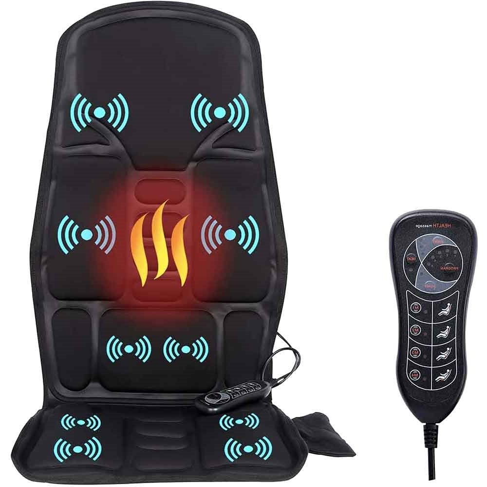 Thermabuild | 8 Mode Massage Chair Pad With Heated Back Neck Cushion For Car & Home