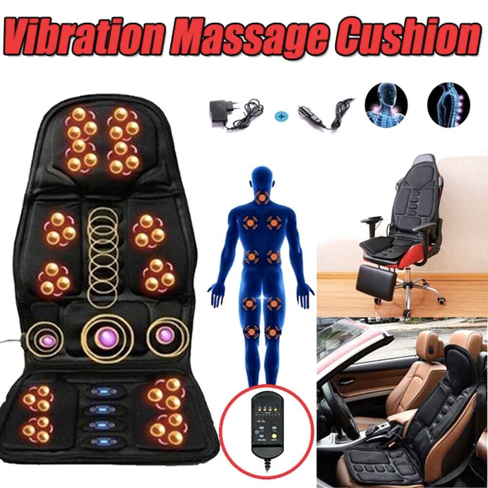 Thermabuild | 8 Mode Massage Chair Pad With Heated Back Neck Cushion For Car & Home