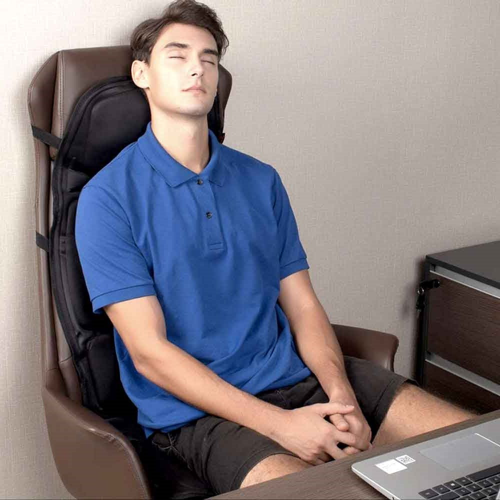 Thermabuild | 8 Mode Massage Chair Pad With Heated Back Neck Cushion For Car & Home