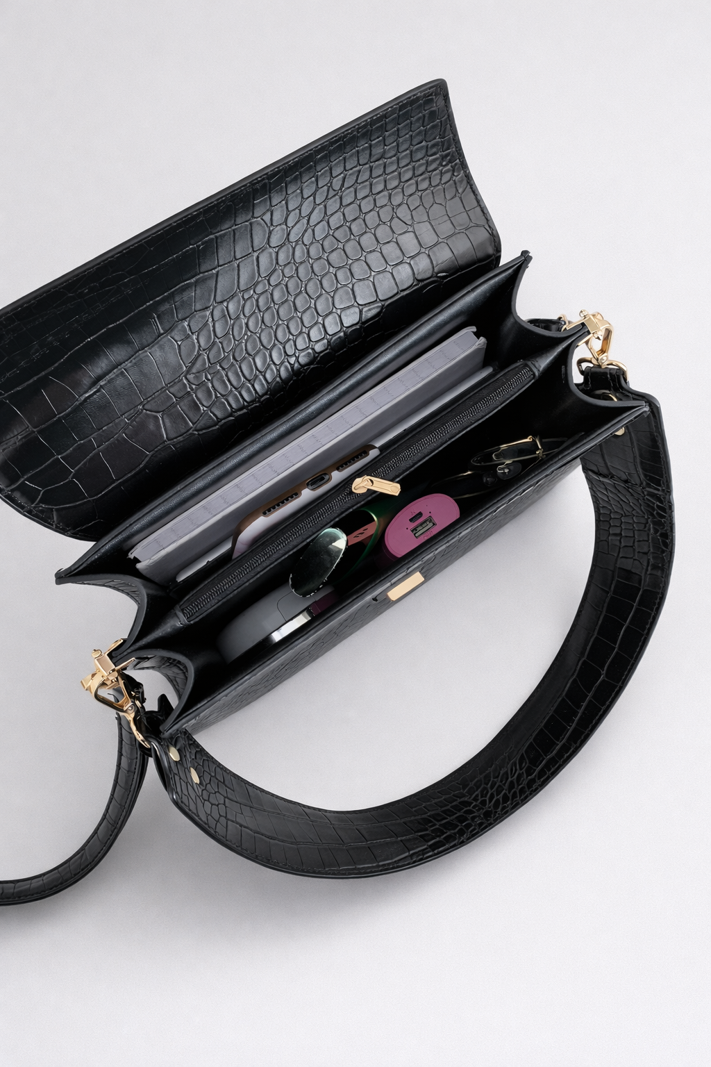 Thermabuild | Mini black crossbody bag for work