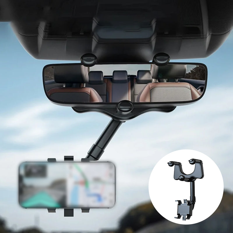 Thermabuild | 360° Rotating Multifunctional Car Mirror Phone Holder