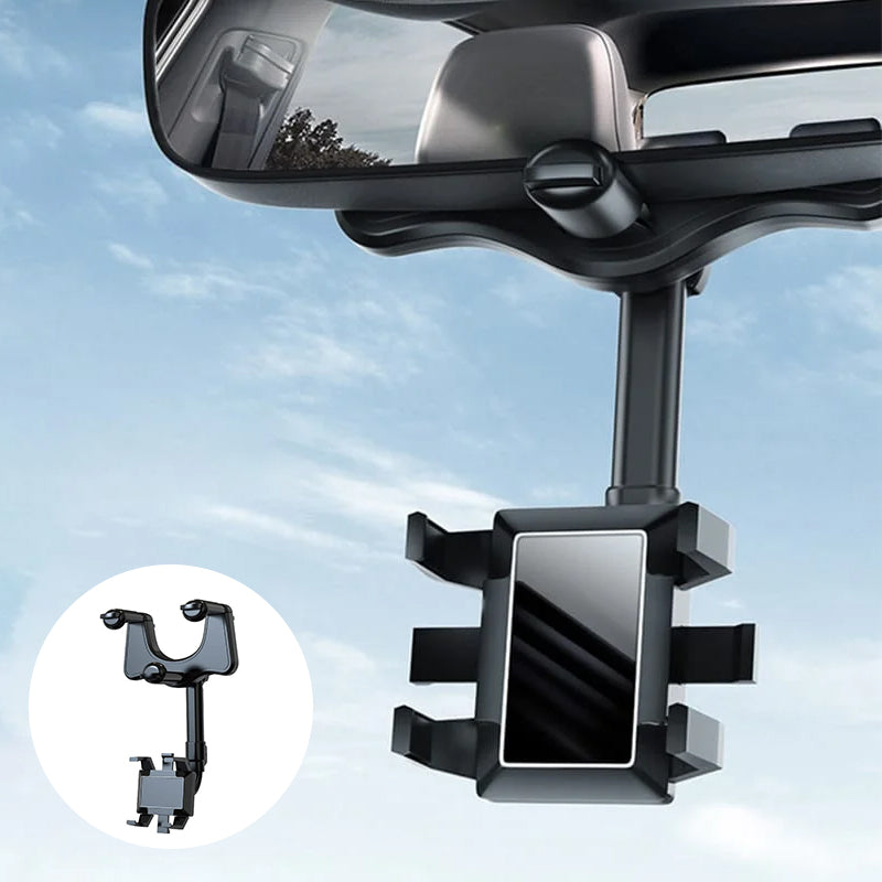 Thermabuild | 360° Rotating Multifunctional Car Mirror Phone Holder