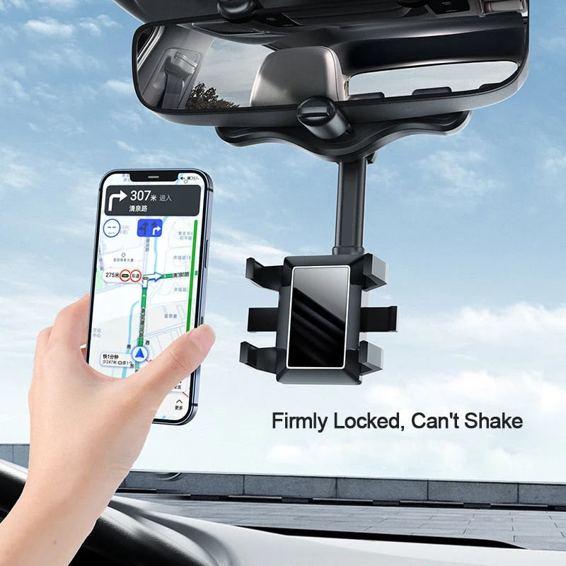 Thermabuild | 360° Rotating Multifunctional Car Mirror Phone Holder