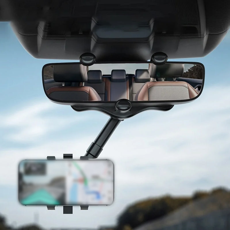 Thermabuild | 360° Rotating Multifunctional Car Mirror Phone Holder