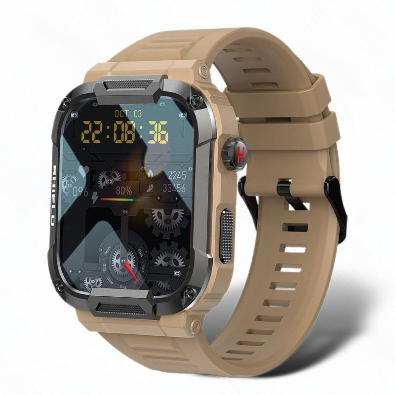 Thermabuild | Military Smartwatch for Men - Waterproof IP68 Rugged Fitness Tracker with Bluetooth Calling, Heart Rate Monitor and 110 Sports Modes