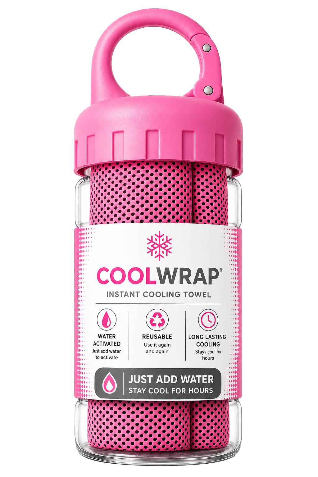 Thermabuild | Pink Instant Cooling Towel