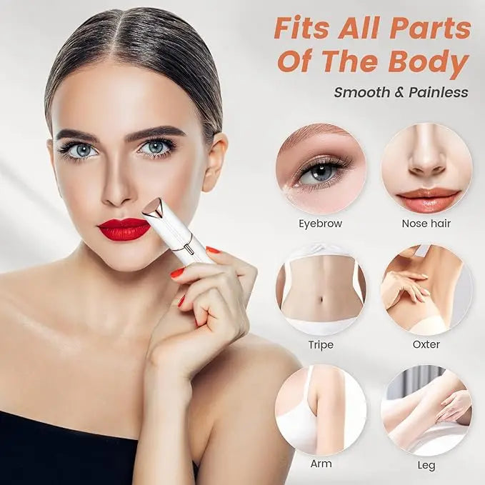 Thermabuild | Rechargeable Facial Hair Trimmer for Women – Electric Eyebrow and Nose Hair Trimmer