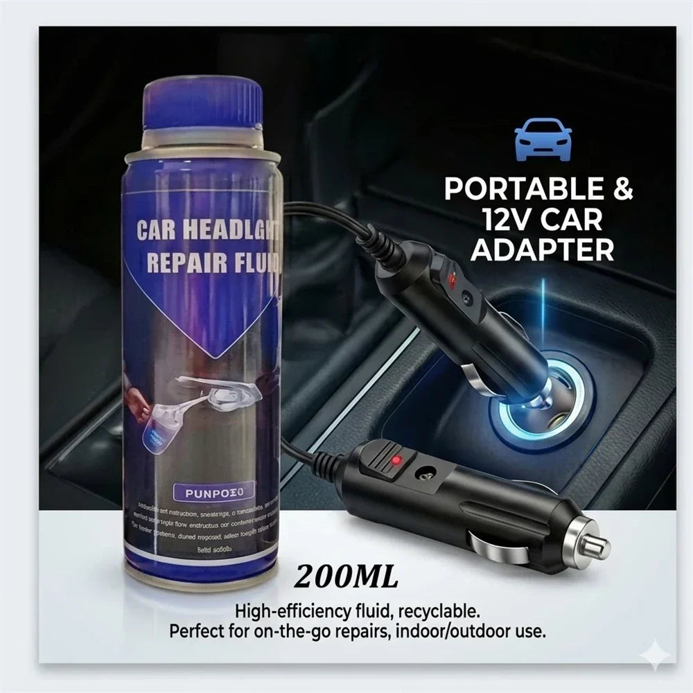 Thermabuild | Professional Automotive Headlight Restoration Kit - 3rd Gen Vapor Fumigation Polishing Set for Car Light Renovation and Oxidation Removal