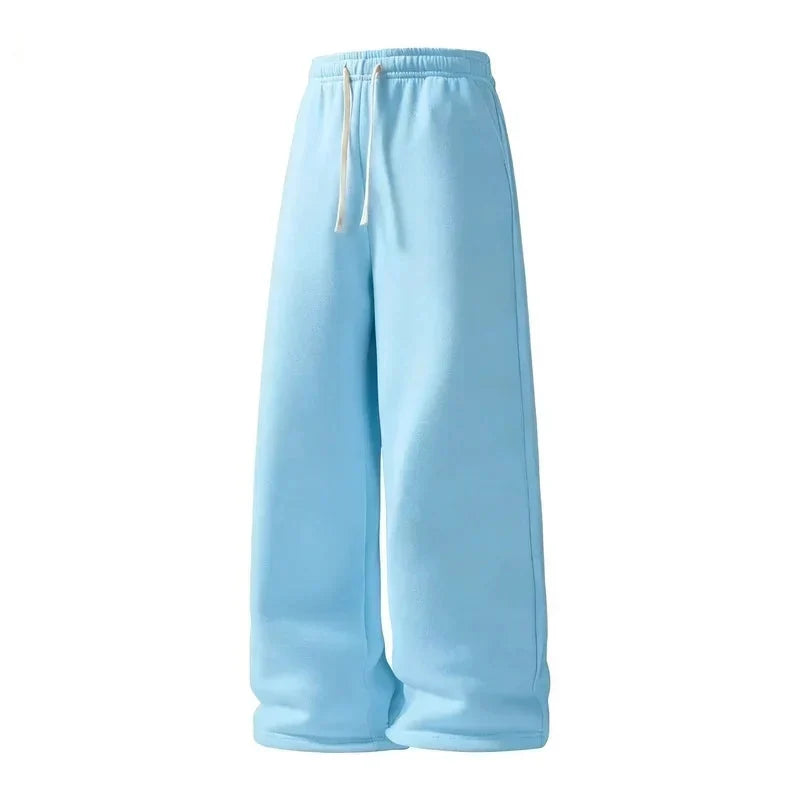 Thermabuild | Men's Wide-Leg Sweatpants – Soft Cotton Loose Fit Drawstring Casual Pants