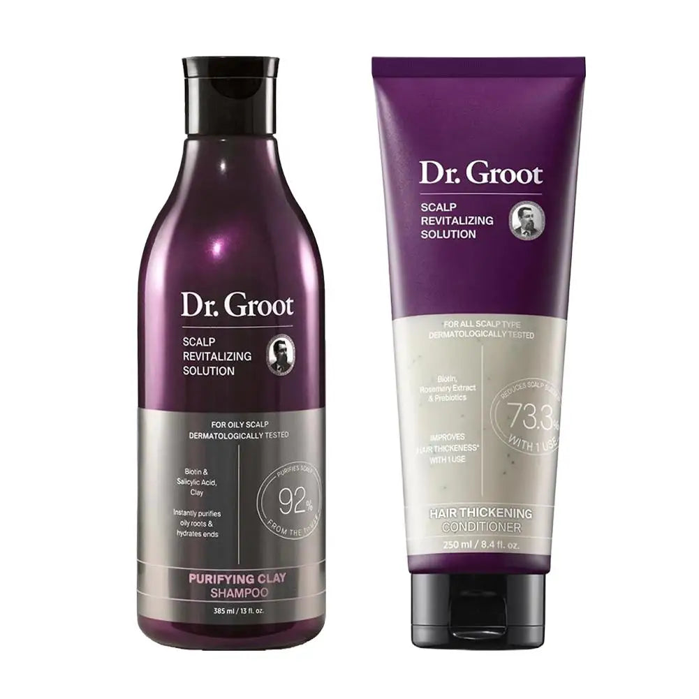 Thermabuild | Smoothing Shampoo and Conditioner Set – Moisturizing Hair Care, 385ml and 250ml