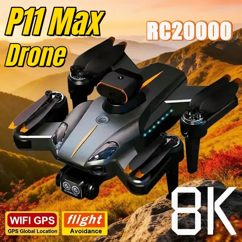 Thermabuild | Professional GPS Drone with 8K HD Dual Camera - Brushless Motor Quadcopter with 5G Aerial FPV Obstacle Avoidance for Photography
