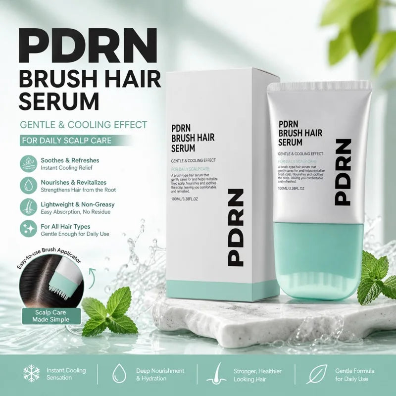 Thermabuild | PDRN Scalp Serum 100ml with Cooling Brush Applicator – Nourishing Scalp Care