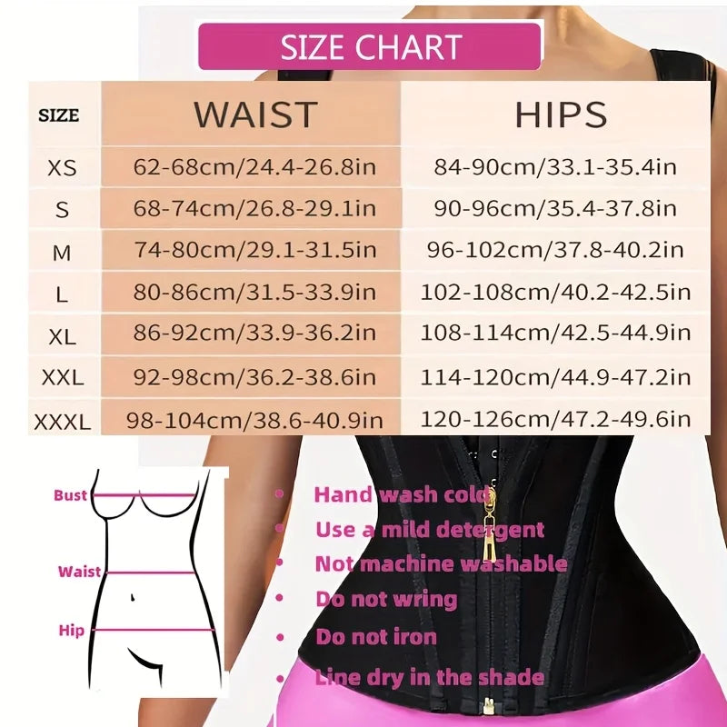 Thermabuild | Women's Waist Shapewear Vest with Adjustable Shoulder Straps – Firm Control Girdle, S–XXXL