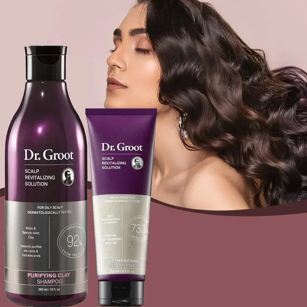 Thermabuild | Smoothing Shampoo and Conditioner Set – Moisturizing Hair Care, 385ml and 250ml