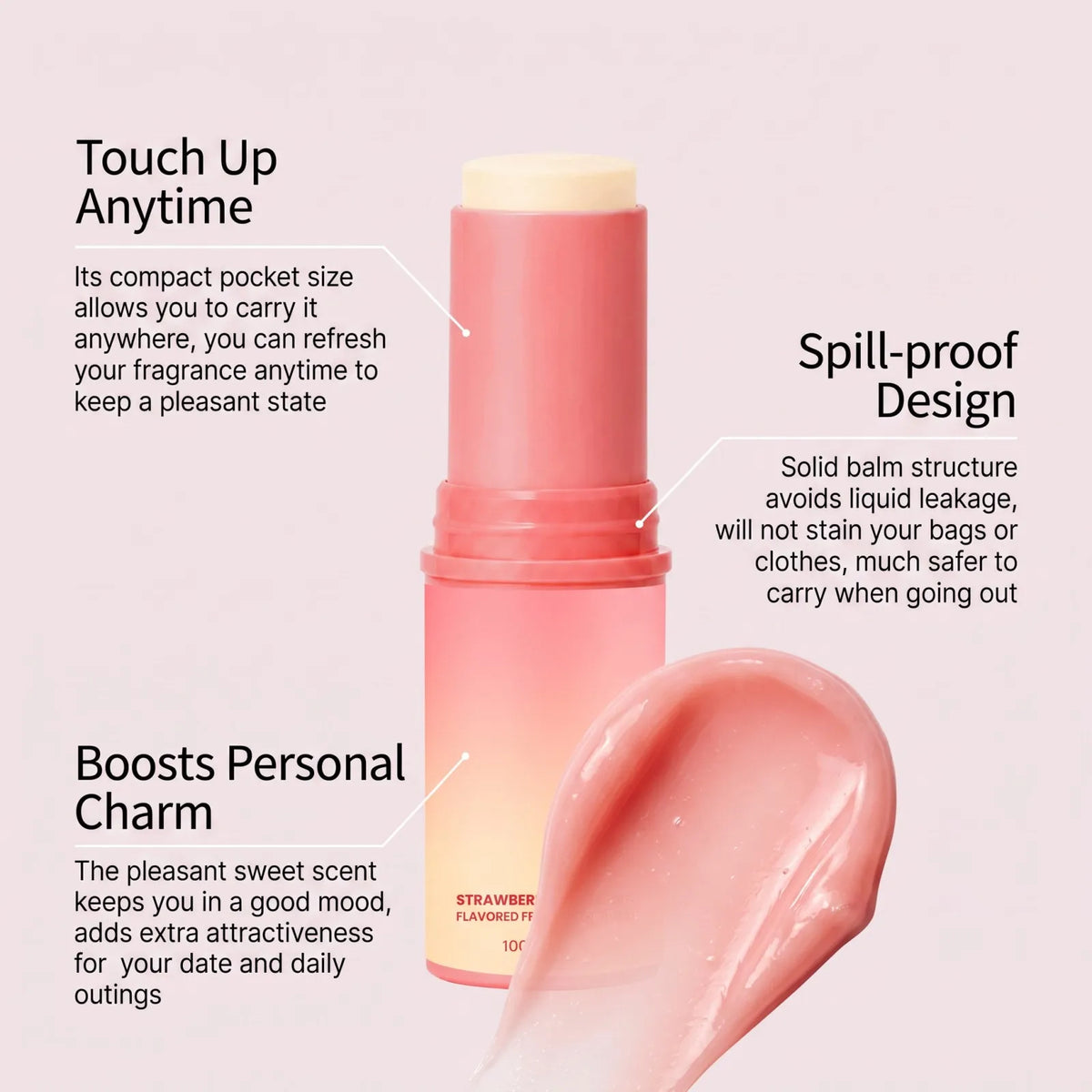 Thermabuild | Strawberry Cream Solid Perfume Stick 10g – Portable Fragrance Balm