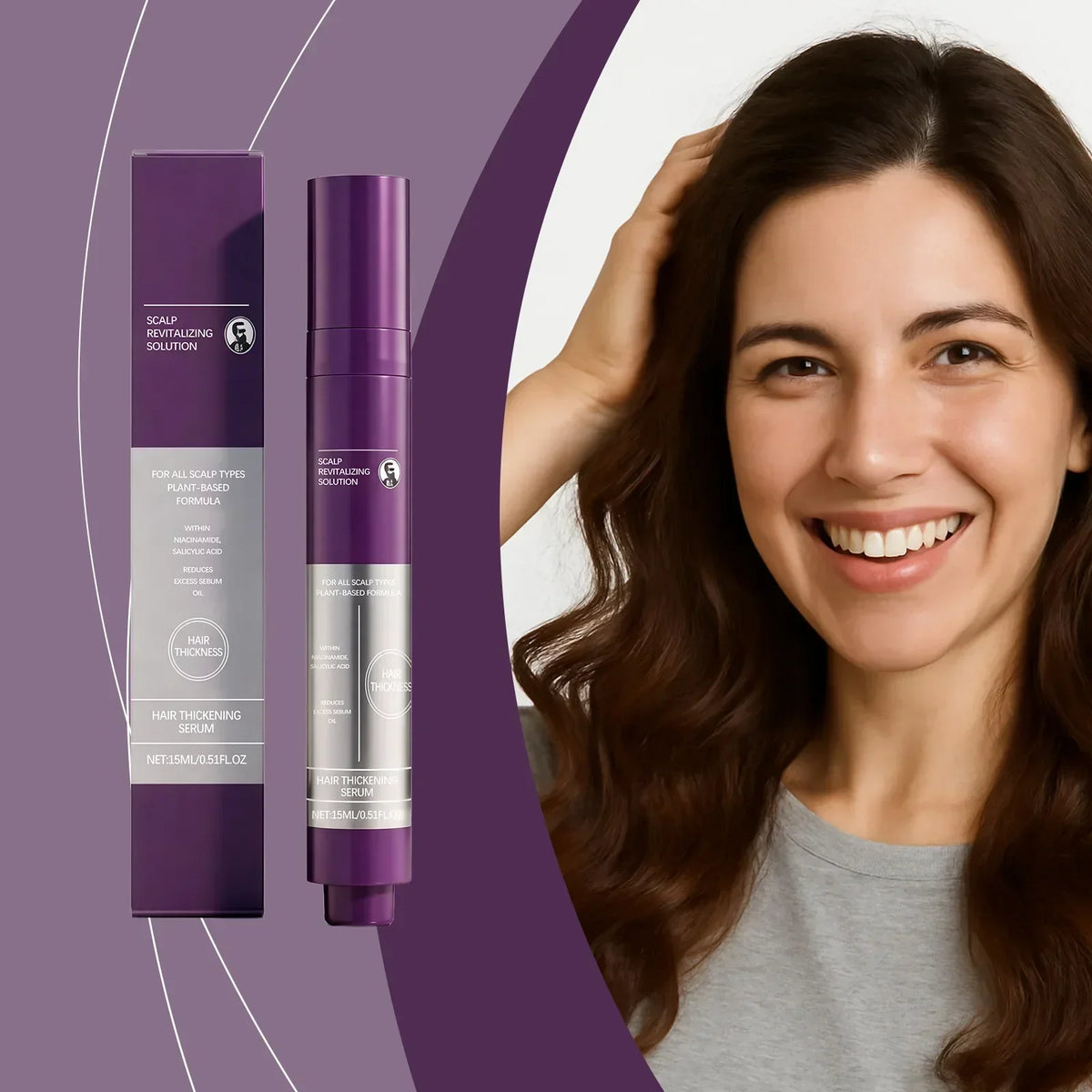 Thermabuild | Nourishing Hair Serum 15ml – Smoothing Anti-Frizz Hair Essence for Shine