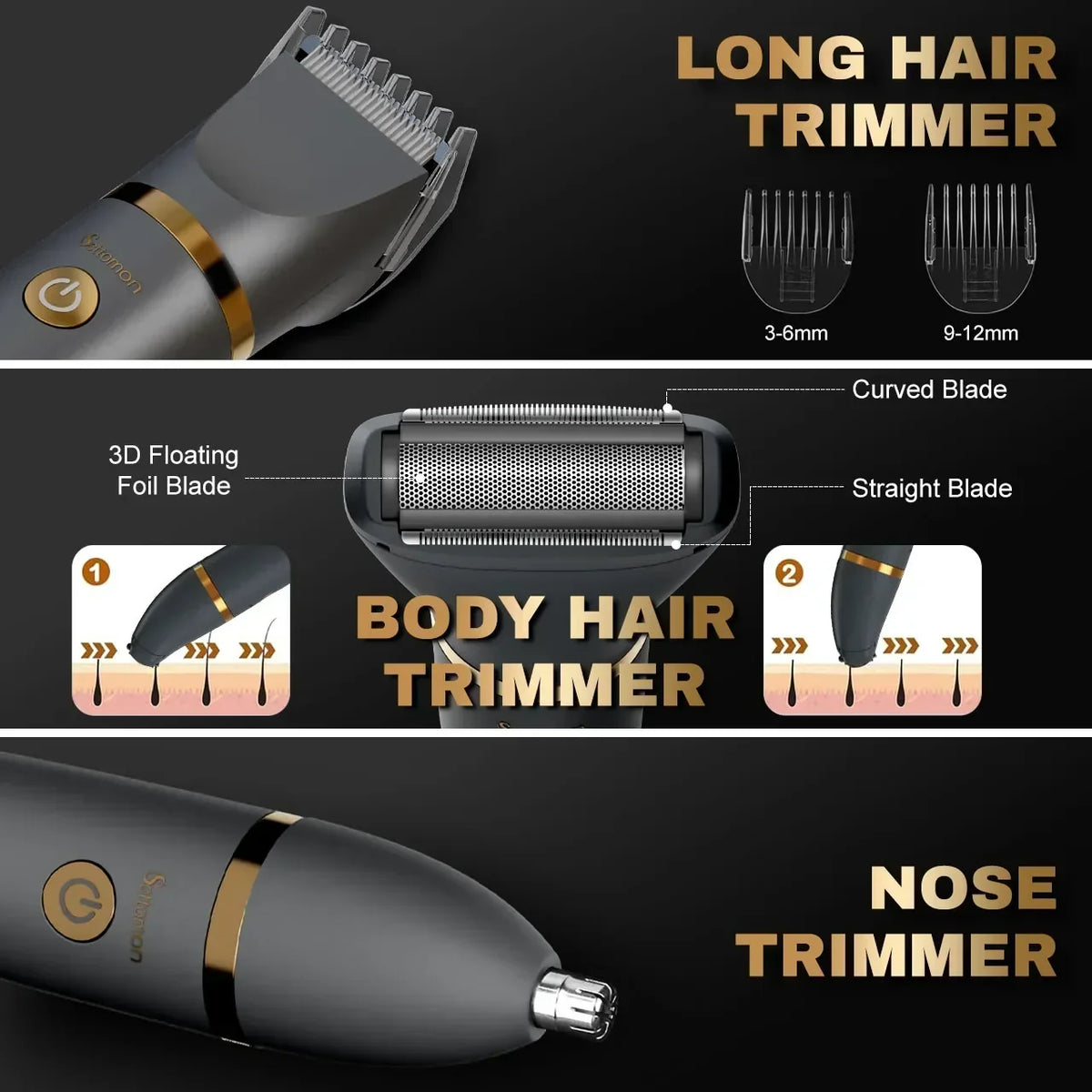 Thermabuild | Rechargeable Men's Body Hair Trimmer – Cordless Groin and Body Groomer