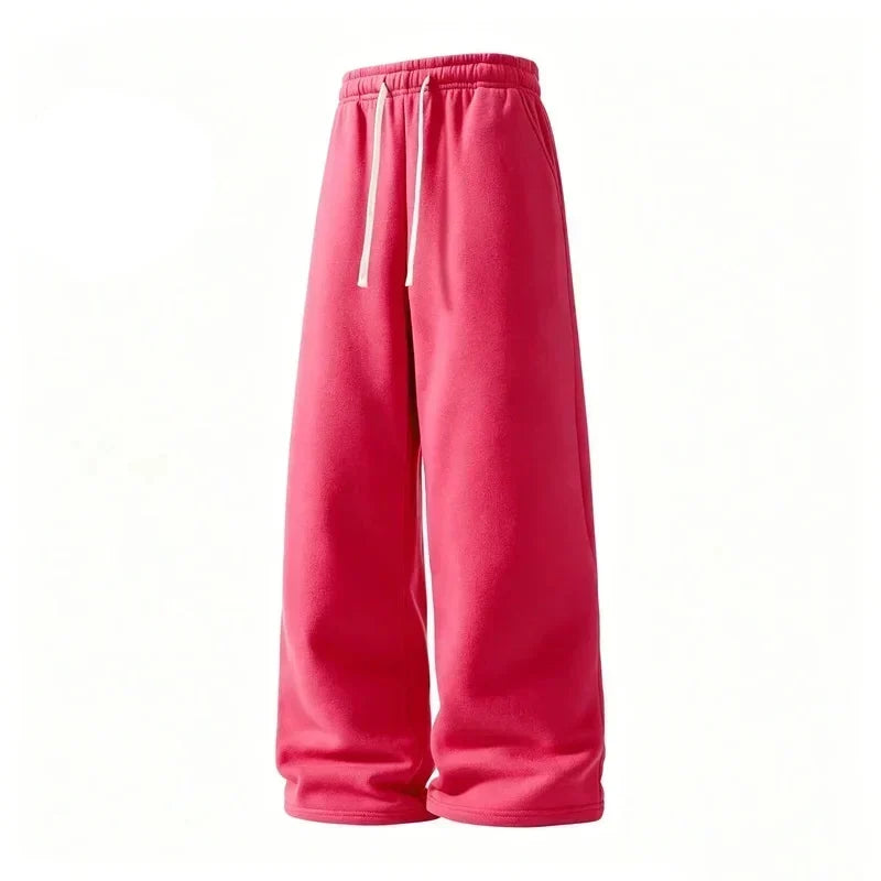 Thermabuild | Men's Wide-Leg Sweatpants – Soft Cotton Loose Fit Drawstring Casual Pants