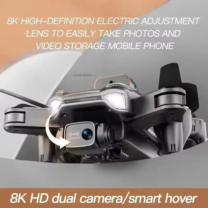 Thermabuild | Professional GPS Drone with 8K HD Dual Camera - Brushless Motor Quadcopter with 5G Aerial FPV Obstacle Avoidance for Photography