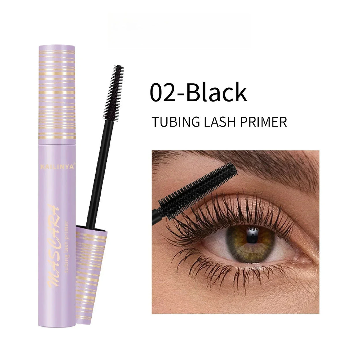 Thermabuild | Waterproof Curling Mascara in Black, Brown or White – Long-Lasting Smudge-Proof Lash Mascara