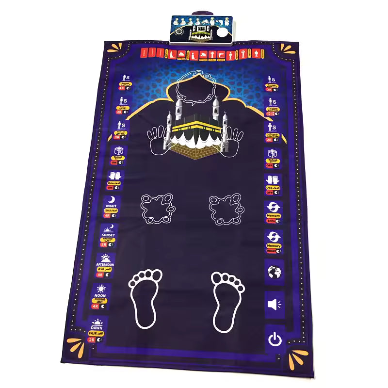 Thermabuild | Interactive Prayer Mat for Adults and Teenagers - Smart Educational Electronic Prayer Rug for Learning Muslim Prayers with Guided Light Symbols