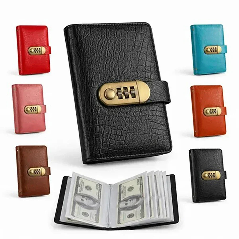 Thermabuild | 100 Envelope Savings Challenge Binder with Cash Envelopes and Combination Lock – PU Leather