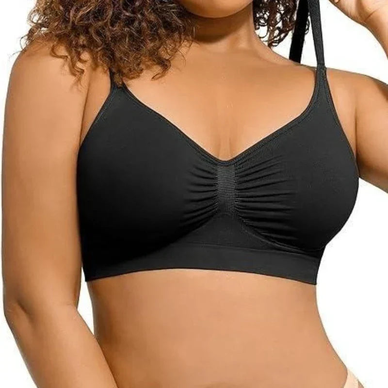 Thermabuild | Seamless Wireless Push-Up Bra for Women – Full Coverage Bralette with Adjustable Straps