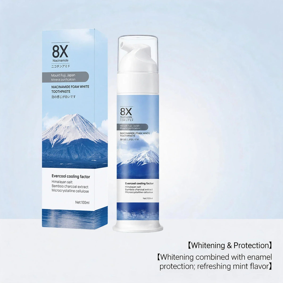 Thermabuild | Niacinamide Foam Toothpaste 100ml – Teeth Brightening Foam for Fresh Breath
