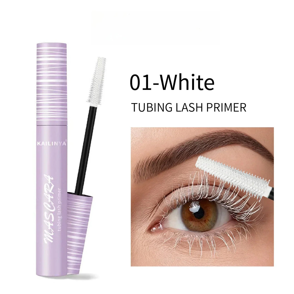 Thermabuild | Waterproof Curling Mascara in Black, Brown or White – Long-Lasting Smudge-Proof Lash Mascara