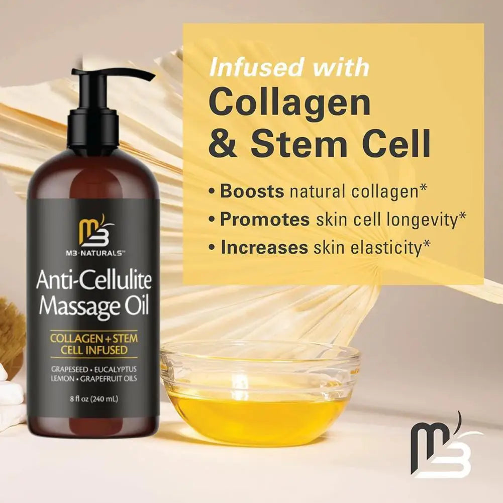 Thermabuild | Collagen Skin Massage Oil 240ml – Moisturizing Oil for Soft, Firm-Looking Skin