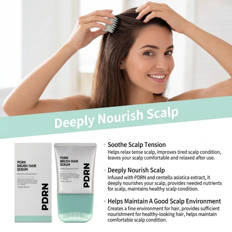 Thermabuild | PDRN Scalp Serum 100ml with Cooling Brush Applicator – Nourishing Scalp Care